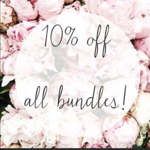 Bundle 2 or more items get a 10% discount.